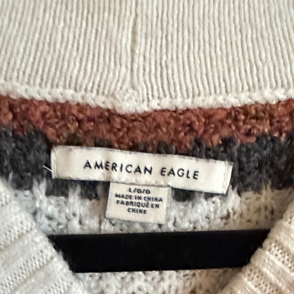 AMERICAN EAGLE Striped Crewneck Sweater - Picture 2 of 4